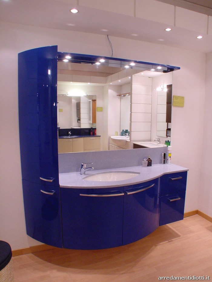 piastrelle bagno blu lucido tibonianet