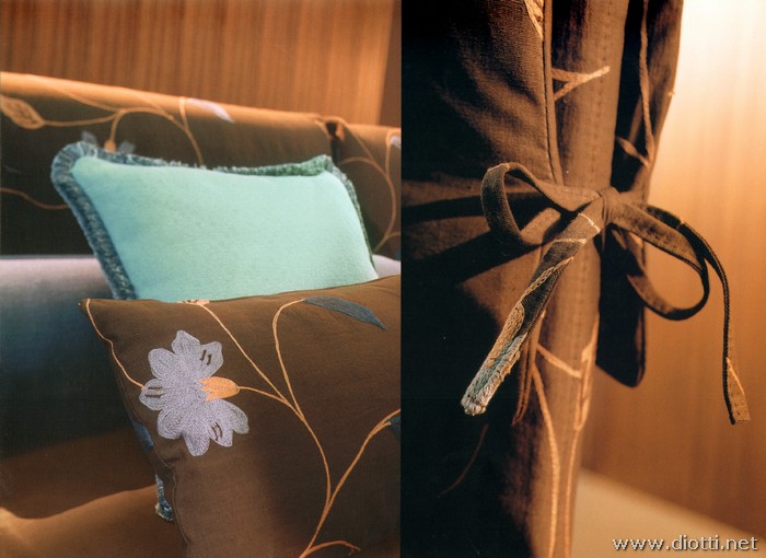 Vivian textile bed fabrics ribbons detail