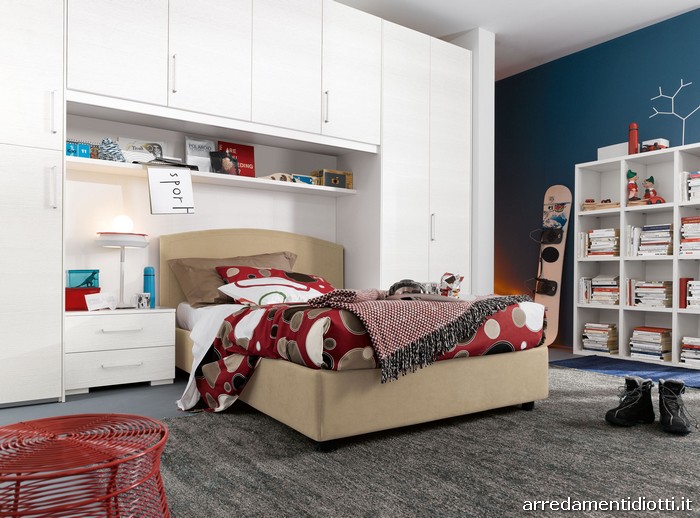 Pin Camera Con Armadio A Ponte Dream E Letto Matrimoniale Blanca on 