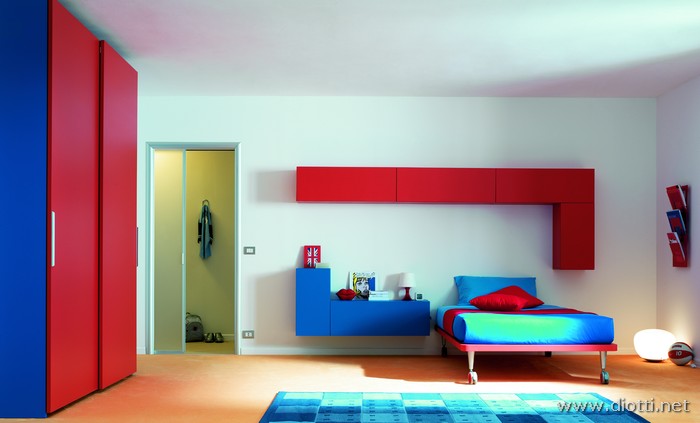 Sirius-cameretta-ragazzi-blu-rosso-papavero-big