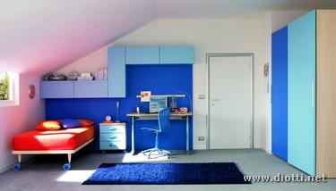 Sirius-cameretta-Moretti-acero-iris-azzurro-scorrevole-half