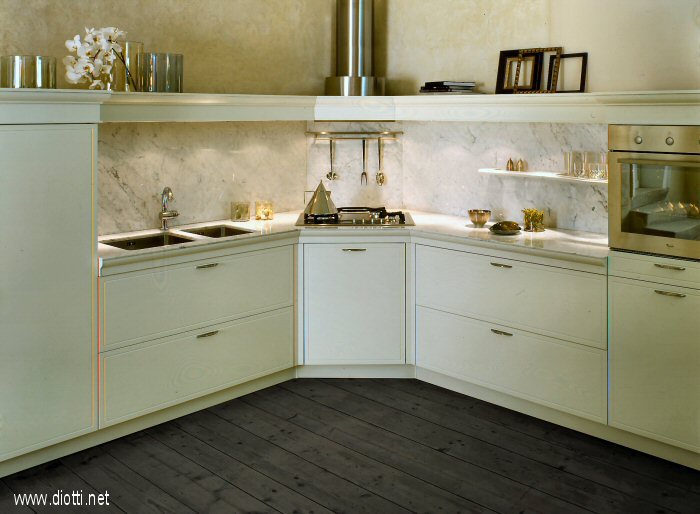 Lavello cucina sotto la finestra: cucina a ola. okapì mobili su ... Misure angolo cottura