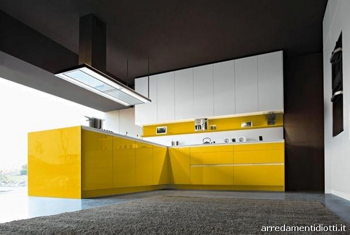 Cucina snaidero orange laccata in 28 colori diotti a&f arredamenti Cucine a colori