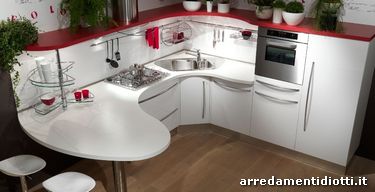 Cucina componibile con top curvo Skyline - DIOTTI A&F Arredamenti Cucina componibile con top curvo Skyline - DIOTTI A&F Arredamenti