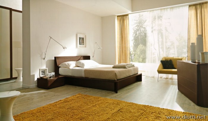 Kito letto Napol box contenitore rovere moro