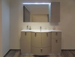 Atlantic bagno moderno appoggio base curva visone yose 