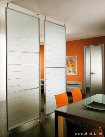Screen partition aluminium glass Next