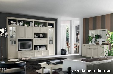 Soggiorno classico bassano diotti a&f arredamenti Soggiorno classico bianco
