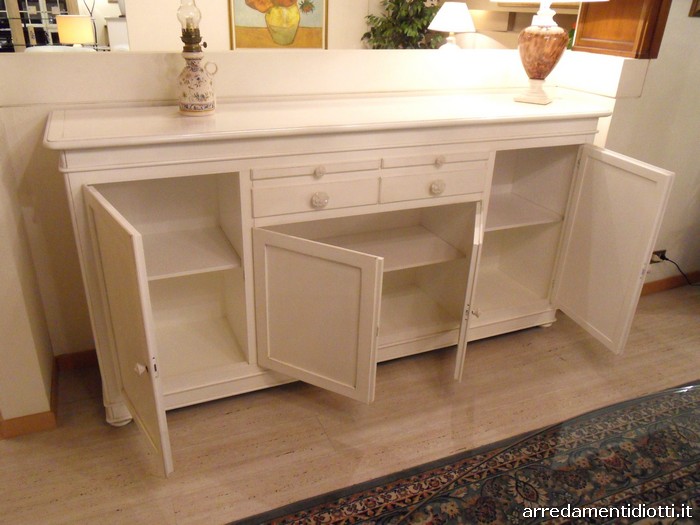 Soggiorno archimede florence laccato bianco anticato diotti a&f ... Soggiorno classico bianco