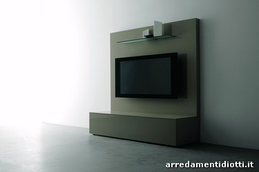 Airline tv sceen panel gloss juta laquered with a glass shelf