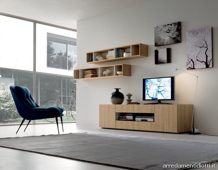 Mobili da soggiorno moderni angolari: mobili soggiorno moderni ... Parete porta tv muratura per salone