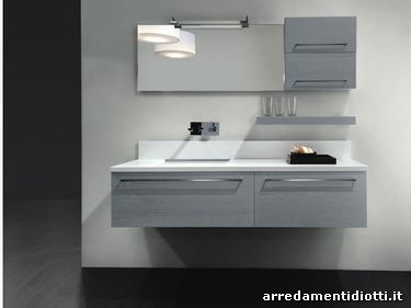 Metropolis bagno rovere grigio bis