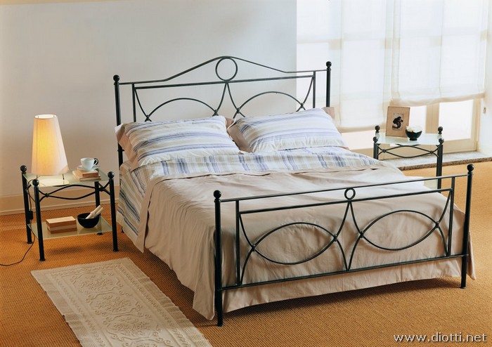 Amadeus wrought iron bed