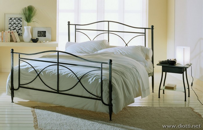 Morrison wrought forged iron bed