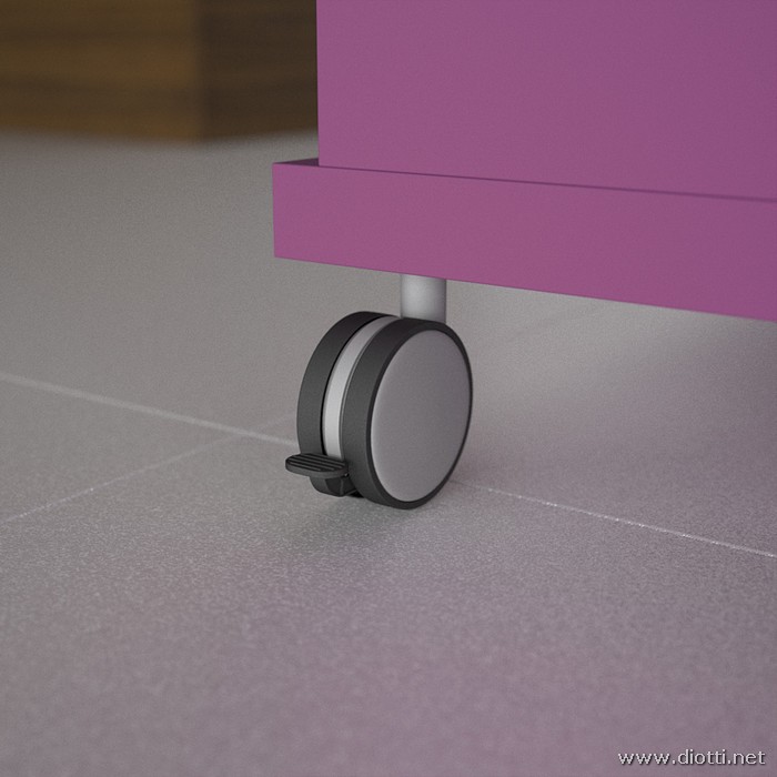 Young-cameretta-bambini-letto-ruote-fucsia-big
