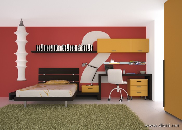 Young-camera-ragazzi-letto-rovere-moro-laccato-ocra-big