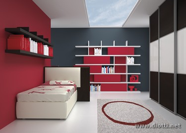 Young-cameretta-letto-scrittoio-armadio-libreria-rovere-half