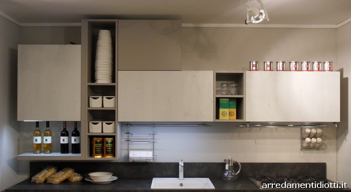 Pensile Sospeso AKORD | Pensile Da Cucina A Parete - Vetrina Sospesa In Vetro 80 Pensile Cucina Sospeso - 9