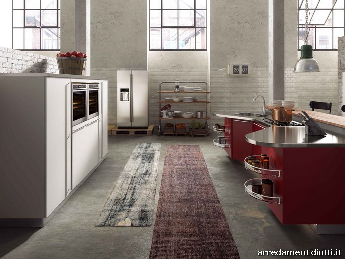 Skyline cucina rossa Snaidero Cucine design Lucci e Orlandini