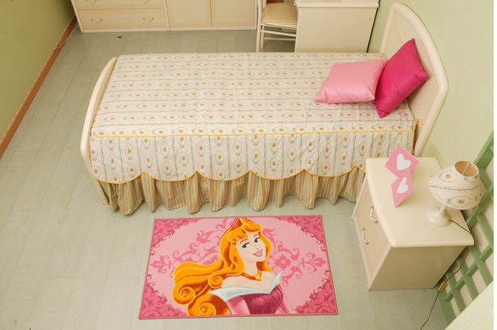 La fiabesca collezione Princess fotografata con la cameretta Florence.