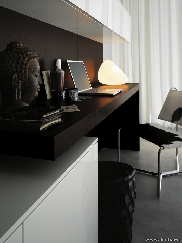 Day wall system boiserie desk